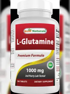 Best Naturals L-Glutamine 1000mg Fuel for Workout (Non-GMO) Tablets, 180 Count