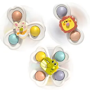 3-Piece Bath Toy Set, Colorful Cartoon Animal Design, Suction Cup Toys for Kids, Fun & Interactive Bathroom Playtime Accessories, No Choking Hazard