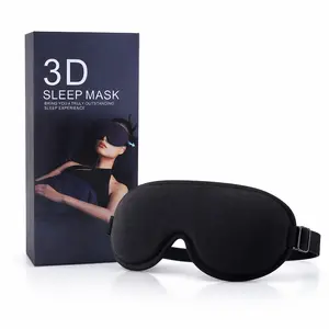 3D Memory Foam Sleep Mask, Dual-Sided Lycra Ice Silk Eye Cover, Soft Comfortable, Ideal for Sleeping, Office Naps, Travel, Washable