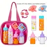3-Piece Simulation Magic Bottle Toy Set, Role-Play Feeding Toy for Toddlers, Early Education Gift, Party Holiday Essential, Unisex
