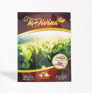 Vida Divina Té Divina - Caffeine-Free Herbal Tea Blend with 12 Herbs for Natural Energy & Well-Being - 1 Week Supply per Sachet - US Formulated Beverage Drink