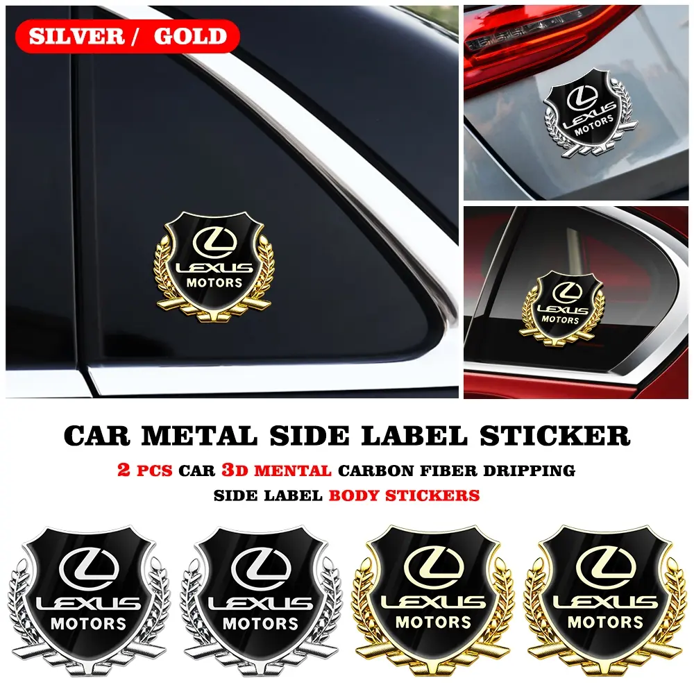 3D Metal Car Logo Sticker, Rear Trunk Decoration Decal, Customizable Auto Emblem, Lexus Brand Design, Enhance Vehicle Appearance, Car Accessories, Car Decals