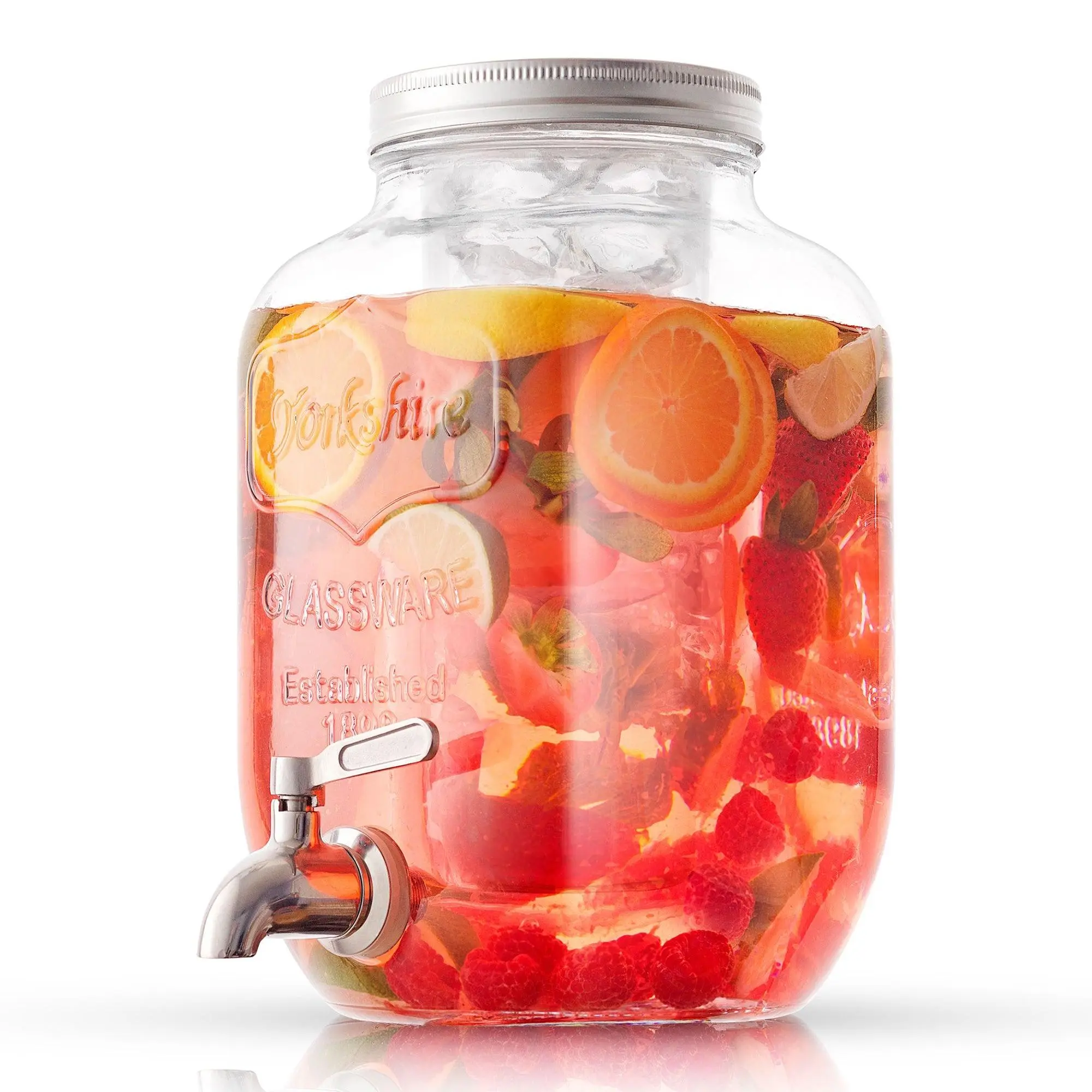 JoyJolt Dispenser: Spigot, Ice & Fruit Infuser