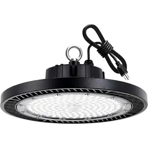 LED High Bay Light, 200W 28000lm 5000K High Bay Led Shop Light with Plug 5'  and Hook Ring, UFO High Bay Led Lights for Garage Gym Warehouse Workshop