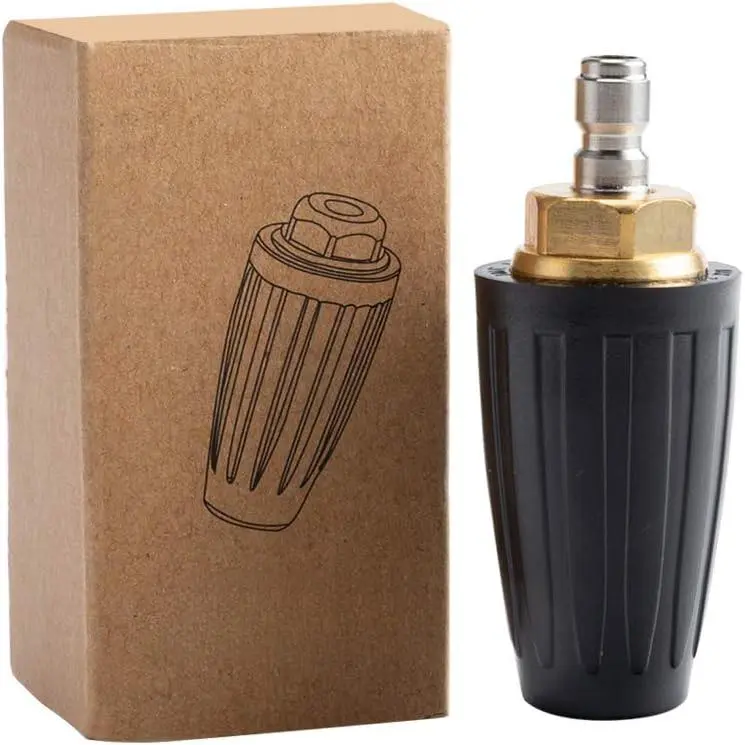 Pressure Washer Tips Turbo Nozzle Pressure Washer 4000 PSI Max Rotating Pressure Washer Nozzle with 1/4'' Quick Connect for Cleaning Brick, Concrete, and Vinyl Surfaces,4.0 GPM 4.0 Orifice Garden Hose Connector Heavy Duty Hose Spray Nozzle Tips Sprayer No