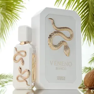 French Avenue Veneno Bianco Eau De Parfum 100ml - Luminous Floral & Creamy Bergamot & Milk Fragrance for Men & Women