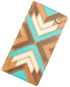 Hooey Men's Patchwork Rodeo Wallet - Hw007-Brtq
