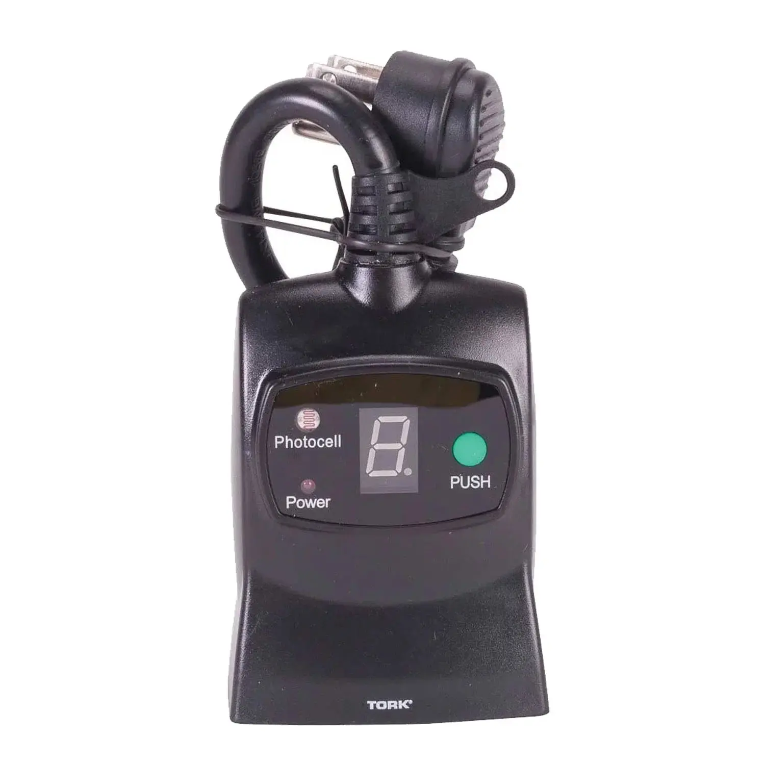 TORK 654E Outdoor Digital Plug-In Timer, 15A, Light Activated, 1-9 Hour Countdown, Wet Rated