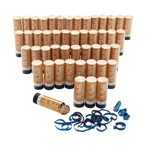 Bulk  48 Pc. Oh Baby Blue Gender Reveal Confetti Poppers