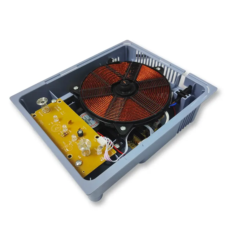 Commercial Compact Square Shape Recessed Invisible Induction Cooker - 175x215x60mm, Durable Heat-Resistant Materials, Energy-Saving Through-Space Heating, Fast-Heating Induction Stove for Island Counter, Slate Countertop, Dining Areas