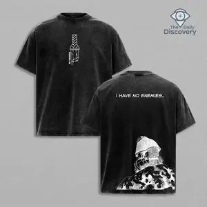 Retro Heavy Limited Vinland Saga Anime Double Printed Vintage Washed Tee Unisex Oversize Heavyweight Cotton T-shirt for Anime Fans and Lovers