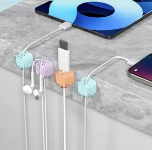 Magnetic Cable Clip, 6pcs/set MagneticDesk Cable Clip, Desktop Cable Holder,Cable Organizer, Office Gadgets, OfficeStationery & Supplies