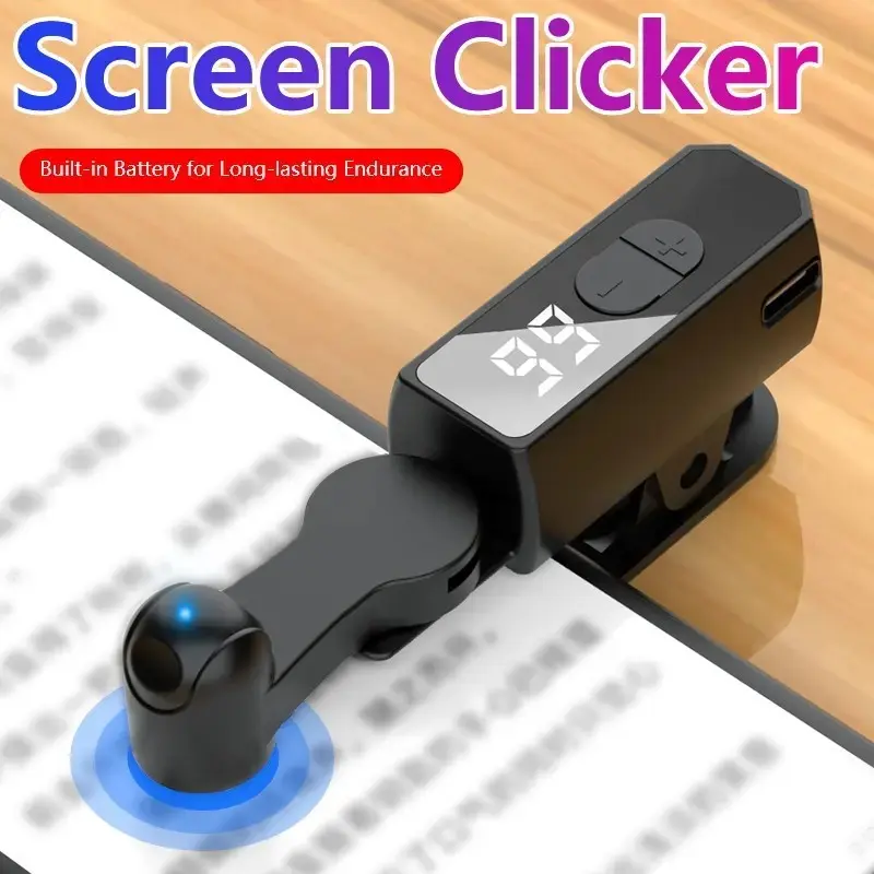 2026 Latest Upgrade Auto Clicker Smart Clicker Phone Accessory for iPhone iPad Android Tiktok, 107 Adjustable Speeds, Rechargeable, Live Streaming, Social Media Tasks