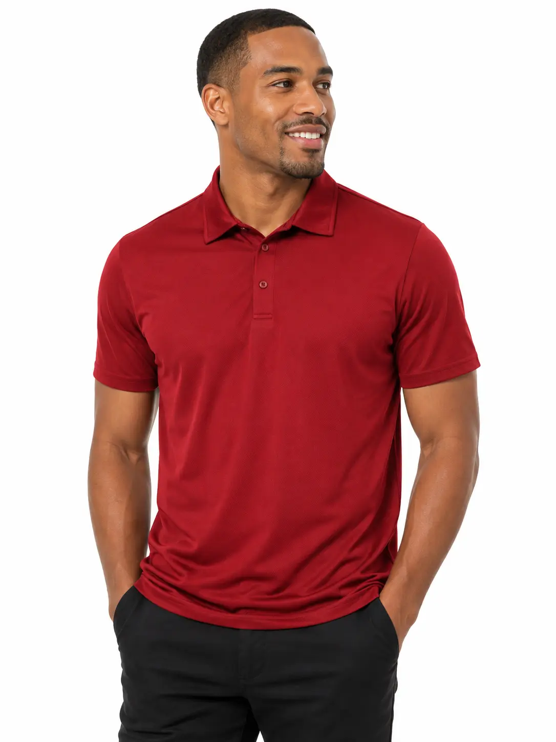 Men's Solid Polo Shirt, Short Sleeve Quick Dry Golf Top, Breathable Moisture-Wicking Athletic Performance Shirt, Breathe Polo Shirts, Moisture-Wicking Polo Shirts Athletic Top Athletic Clothes