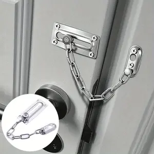 Home Door Lock Anti-Theft Chain, Safety Door Chain, Home Office Security Latch, 1 Pair, Durable & Reliable Protection, Door Hardware