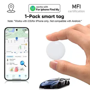 Mini GPS Tracker for Vehicles, Cars, Pets and Valuable Items, Versatile Use, Free Monthly Fee, Magnetic Waterproof, Compatible with Apple Find My & Android, Tracking