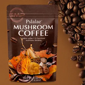 Pslalae - Mushroom Coffee Beverage Powder Supplement - Supports Brain Health - 30 servings/bag