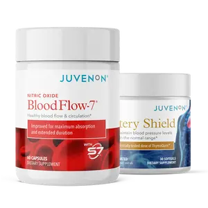 Juvenon Blood Pressure Protocol – Dietary/Fitness Supplement - Nitric Oxide for Optimum Circulation & Blood Pressure - Edible Vitamin