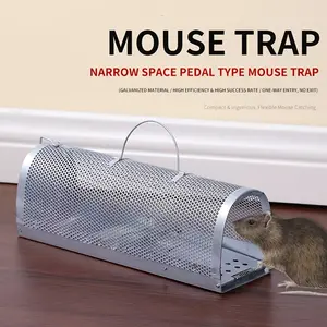 Heavy-Duty Metal Rat Trap & Rodent Device - Multi-Catch Trap Cage Suitable for Farm,,, Barn - Effective for Mice, Rats, Voles - Outdoor Pest, Automatic Mouse Trap