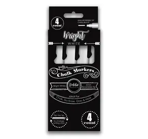 4ct Chalk Markers- Bright White
