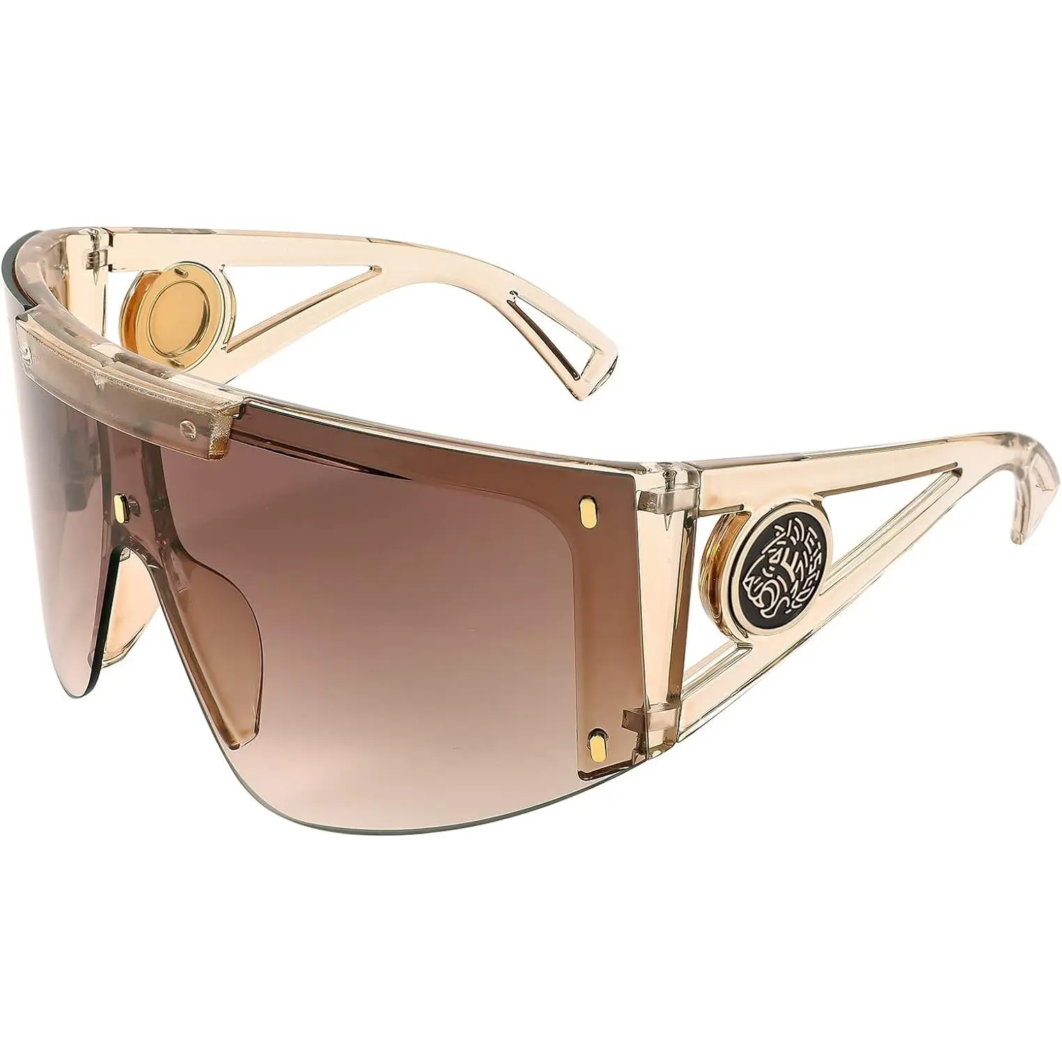 FEISEDY One Piece Oversized Sunglasses for Men Women Big Shades Wrap Shield Sunglasses for Cycling Driving Vacation B4027