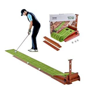 【DealsForYouDays】VEVOR 2 Hole Golf Putting Mat Indoor Golf Putting Green Golf Training Aid