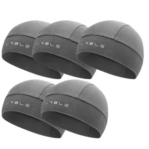 5 Piece Wrels Breathable Mesh Cycling Caps, Lightweight Cooling Ice Silk Hats, Outdoor Riding Running Hiking Sports Cap, Helmet Liner, Workout Hat