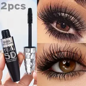 2pcs black mascara - Waterproof Longlasting Volumizing Mascara, has lengthening and non-irritating effects, provides thick lashes, non-greasy, gentle and non-irritating, enhances the charm of the eyes, making them more attractive