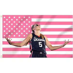 Shmbada Paige Bueckers 3x5 Ft American Flag with 2 Brass Grommets Double Stitched Indoor Outdoor Wall Hanging Tapestry  Bedroom  Decorative Decoration