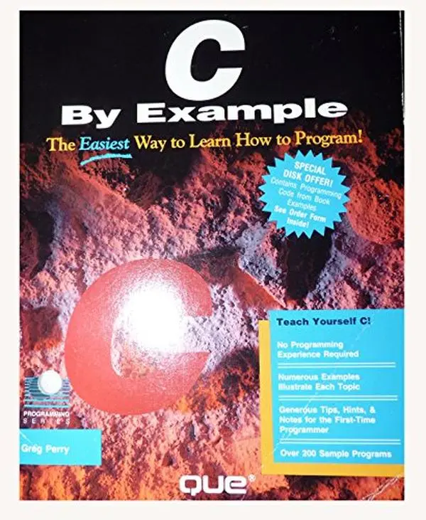 Used C by Example Paperback Book - The Easiest Way to Learn Programming (Programming Series) by Greg Perry - English, Books, Tutorial