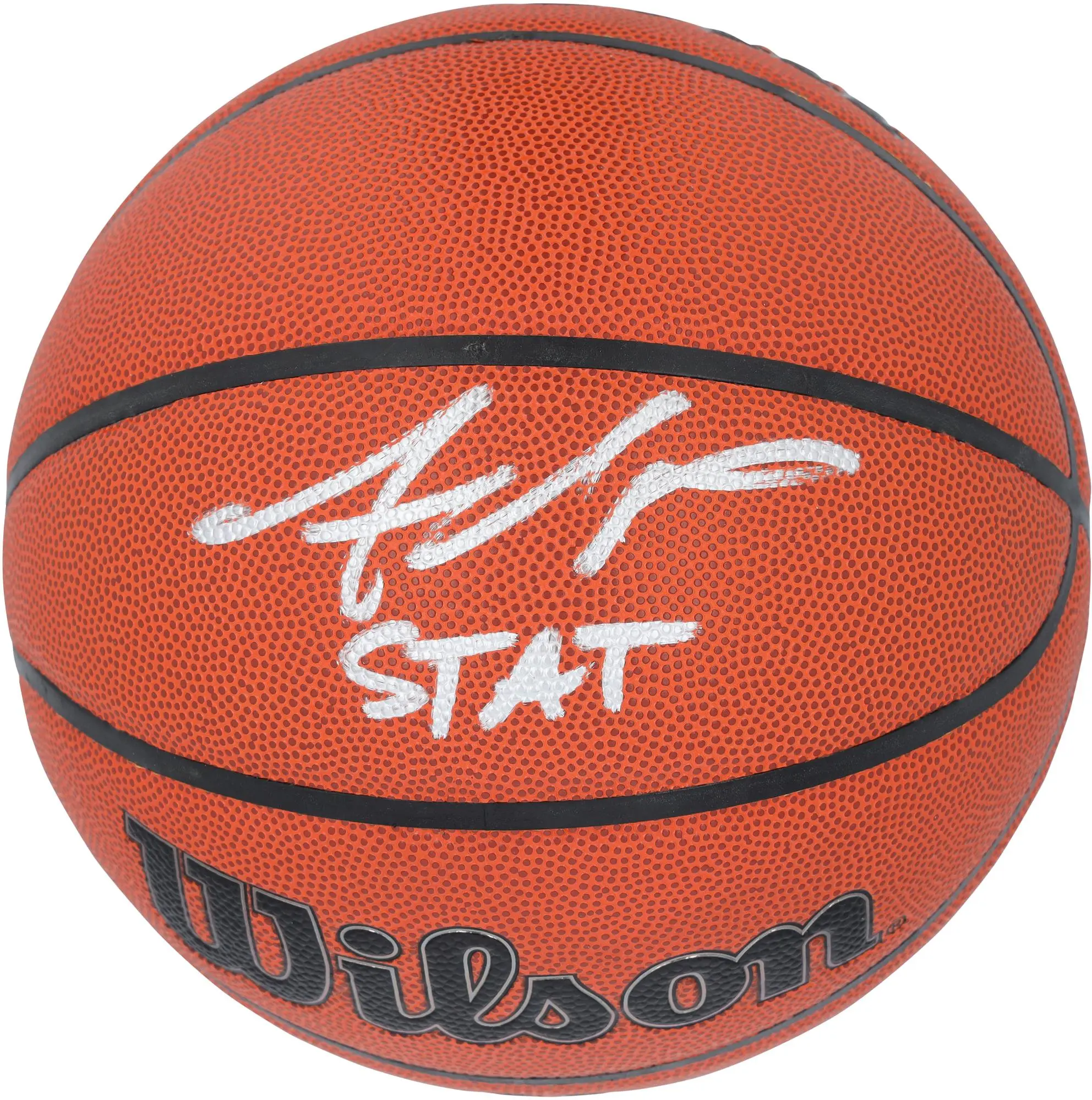 Amar'e Stoudemire New York Knicks Autographed Wilson Authentic Series Indoor/Outdoor Basketball wit "S.T.A.T." Inscription - Fanatics Authentic Certified