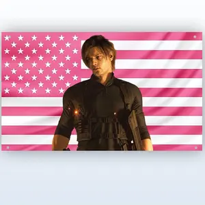 Leon S. Kennedy 2026 Flag, Leon Kennedy Pink Flag