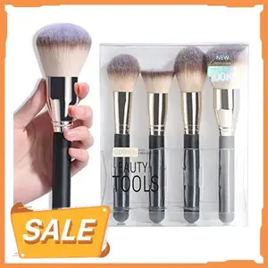 BS-MALL Makeup Brush Set 4 Pcs Premium Foundation Synthetic Powder Concealers Makeup Brushes Big Cosmetic Brushes…