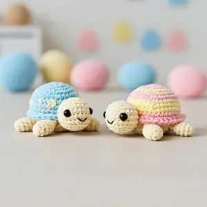 Amigurumi Turtle Cute Easter Crochet Pattern  with Charming Details and Versatile Use