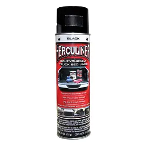 212 MAIN 15oz Truck Bed Liner Spray Can - Black Herculiner 8591877 Automotive Car Coating Spray, Auto Detailing Supplies for Car Washing & Maintenance Paint Care