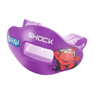 Shock Doctor Kool-Aid Max AirFlow Football Mouthguard for Sports - Purple Design with Extra-Large Breathing Channel & Instant Fit