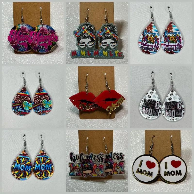 Mom themed earrings