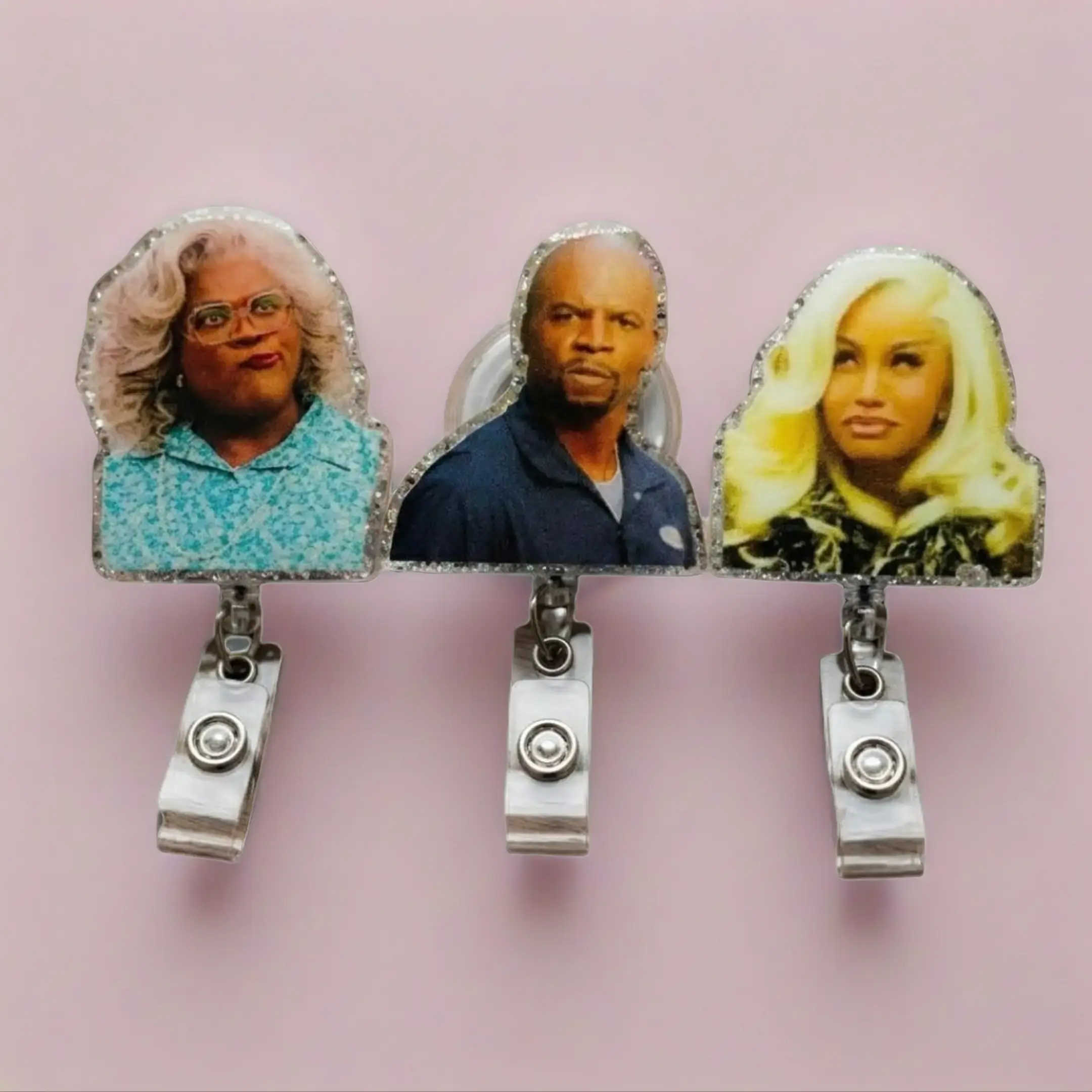 Funny Expressions Acrylic Badge Reel Retractable ID Holder For Nurses, Sassy Healthcare Workers, And Medical Professionals