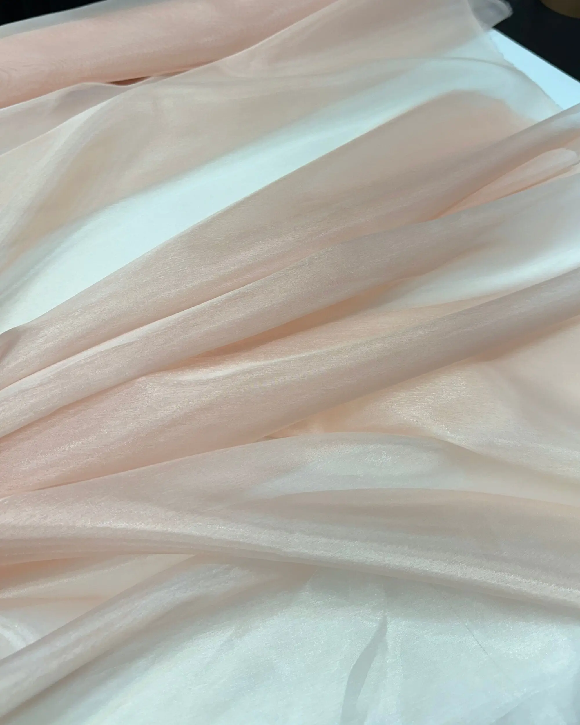 Blush Crystal Organza