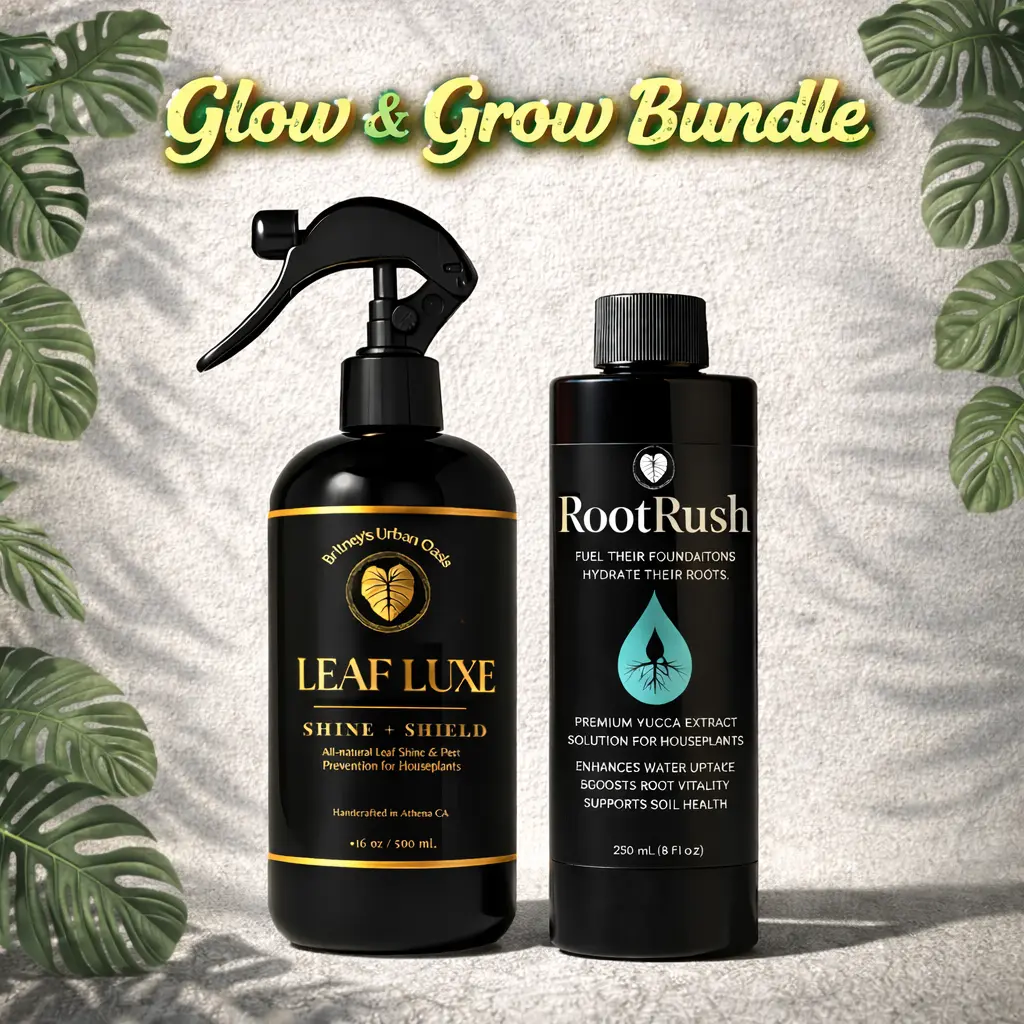 Glow & Grow Bundle | Leaf Luxe 16 oz + RootRush 8 oz | Leaf Shine Spray + Deep Hydration Root Support