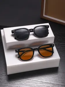Men's Square Frame Sunglasses, Classic Lightweight Frames, Fashion Colored Lenses, Comfortable Fit, Ideal for Daily Commute, Fashionable Sunglasses, All Seasons, UV Protection, Lightweight Durable Sunglasses