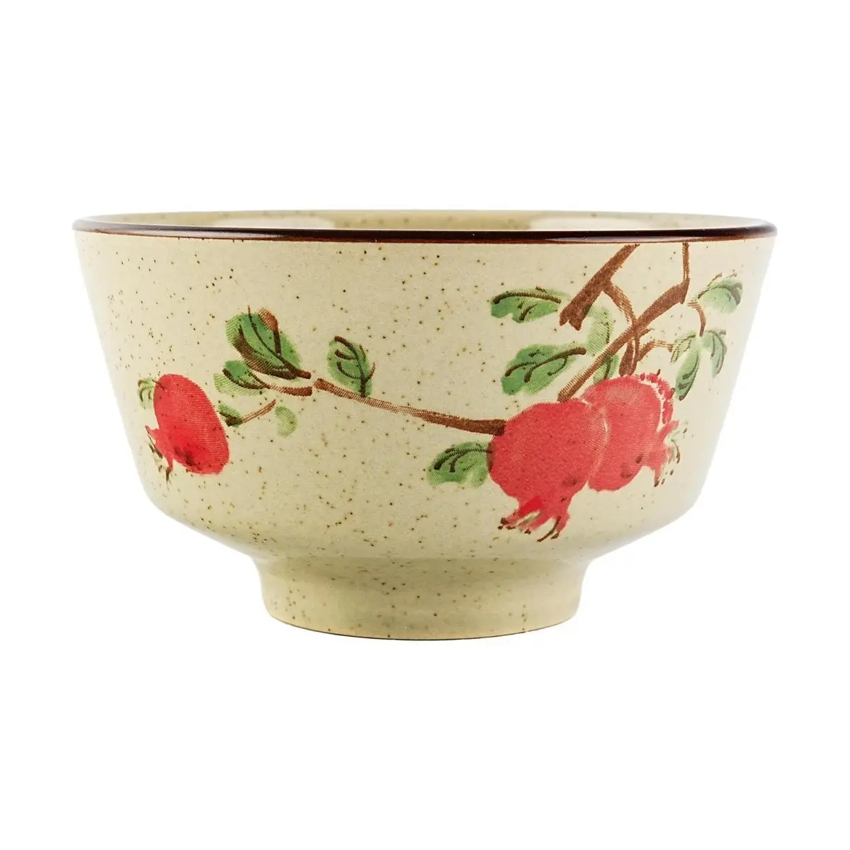 Golden Lion Vintage Ink Wash Ceramic Bowl - 12.7cm Purple Wisteria Design, 400ml Capacity, Retro Japanese Style Soup Bowl for Ramen, Udon, Rice