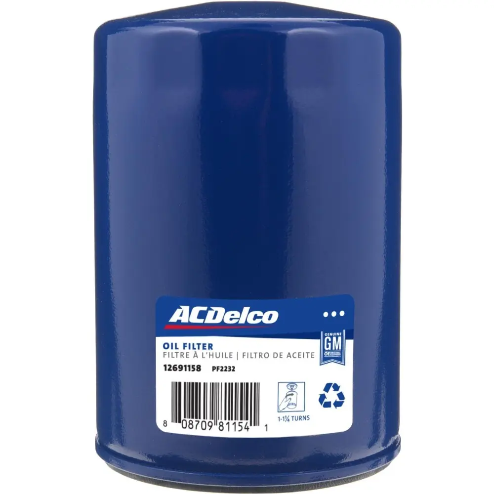 ACDelco GM Original Equipment PF2232 Engine Oil Filter, Heavy Duty Shell, 10 Times More Open Area, Compatible with Cadillac, Buick, GMC Vehicles, 98% Multi-Pass Efficiency
