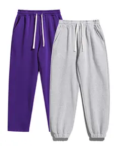 Men's Solid Drawstring Waist Thermal Lined Sweatpants, Casual Comfy Straight Leg Pants & Jogger Pants for Fall & Winter, Men's Trousers for Daily Wear