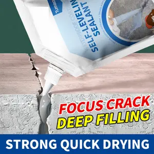 Cracks Concrete Caulking Adhesive, Concrete Sealant Waterproof RepairRepair Agent Crack Filler，penetrates deep into cracks,   bonds thoroughly, highly elastic, crack-resistant, cold-resistant, durable, and stable—comes with application tools.