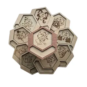 Cleric Character Class Dice Tray | Ranger | Tabletop Gaming Wooden Drink Coaster | Unique RPG Player Gift | Pathfinder | D&D Gift | DM