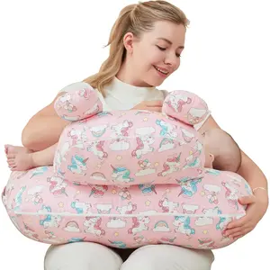 Pillow for , Breast Feeding Pillow for Mom Support, Adjustable  Strap and Removable Cotton Cover, Unicorn