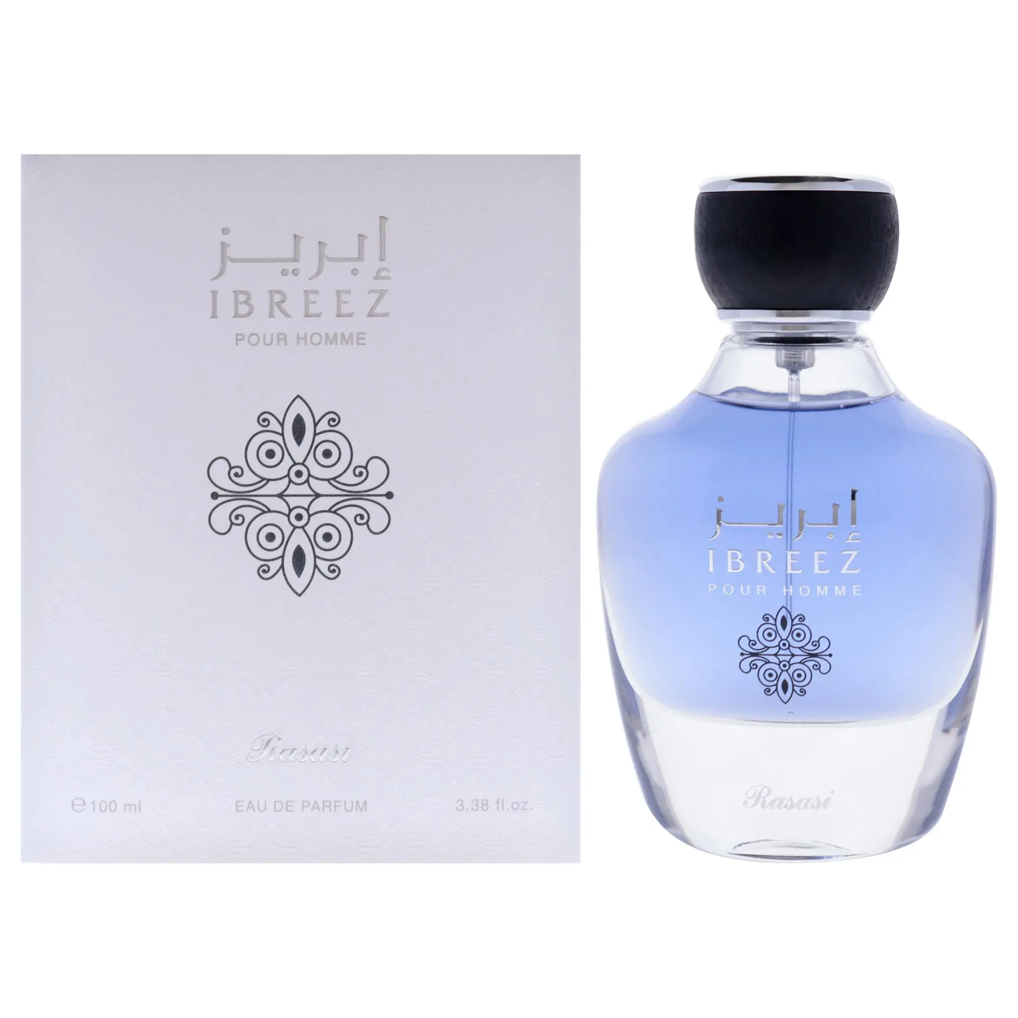 Ibreez by Rasasi EDP Spray for Men, 3.38 oz (100ml), Gradient Bottle, Unisex Fragrance