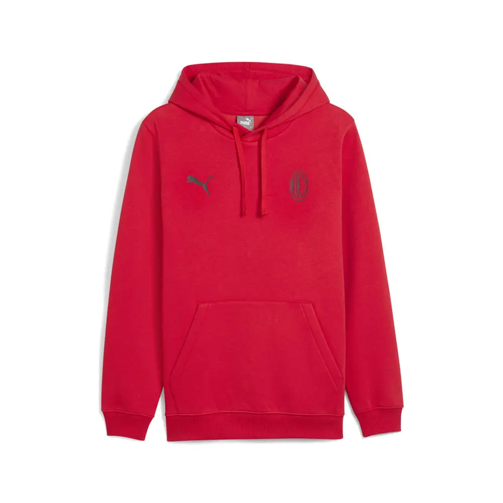 PUMA Mens Ac Milan Hoodie Casual Outerwear Casual - Black, Red