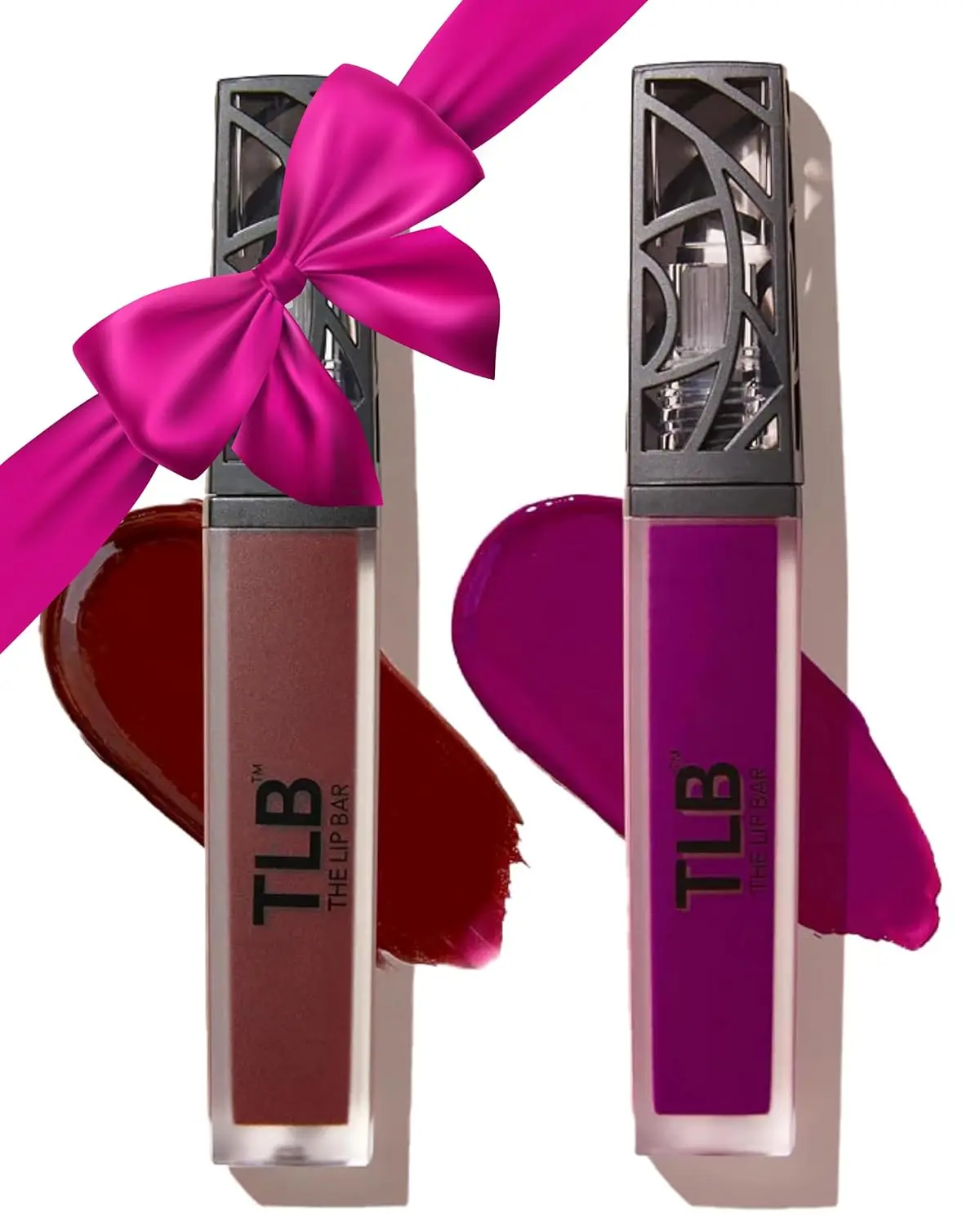 Nonstop Liquid Matte Lipstick Mini 2-Pack, Rebel (Deep Burgundy) + Prima Donna (Fuschia Purple) - High Pigment - One Swipe - Long Lasting - Jojoba Oil & Vitamin E - Vegan - .24 fl oz